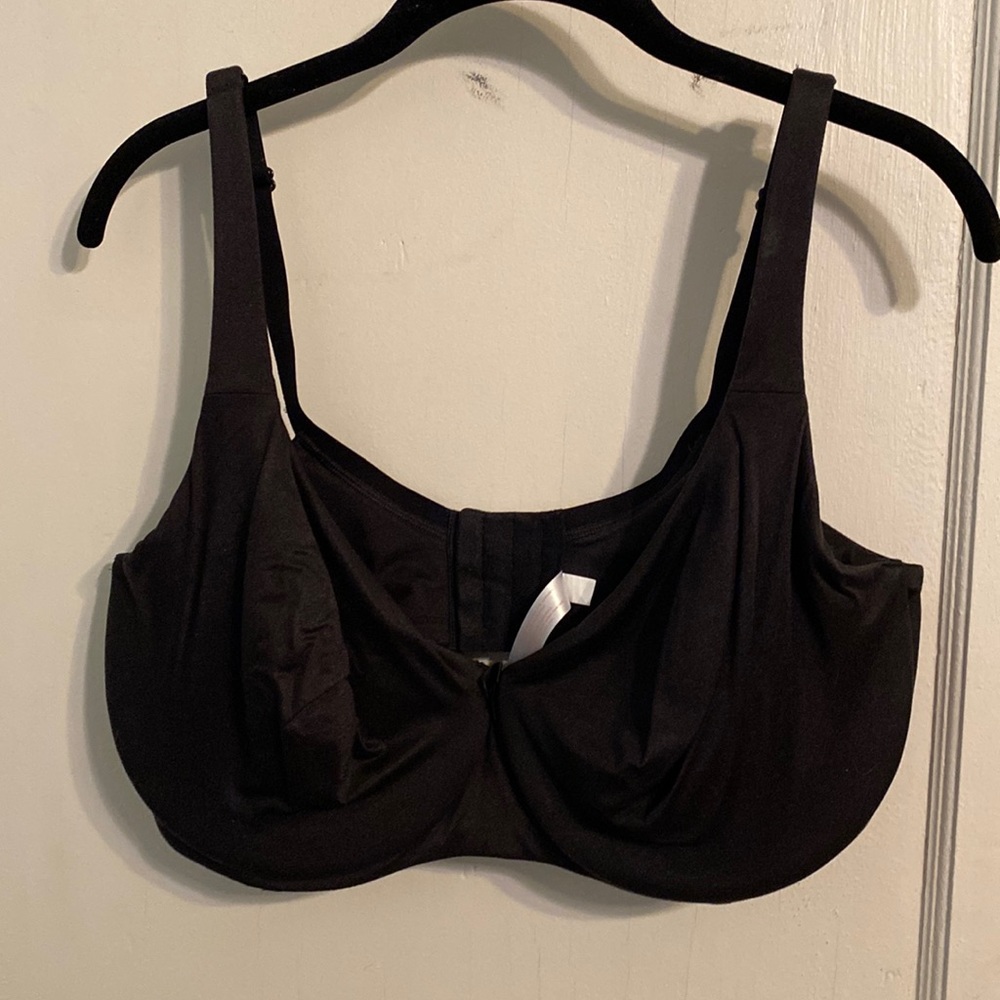 black EUC Cacique smooth unlined full coverage bra 40F